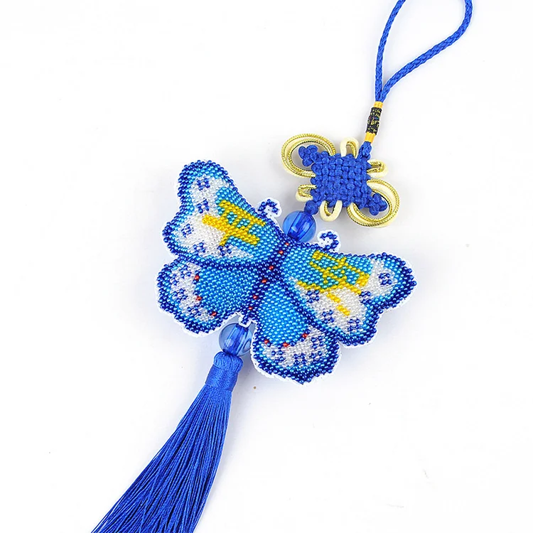 Beaded Counted Cross Stitch Ornament Kit for Wall Window Decorations
