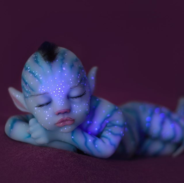 Real Life Avatar Reborn Doll Shop 20'' Reborn Afra Handmade Fantasy Baby Doll 2021