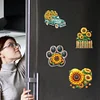6Pcs Acryl Sonnenblume - 5d DIY Handwerk Aufkleber Magnet