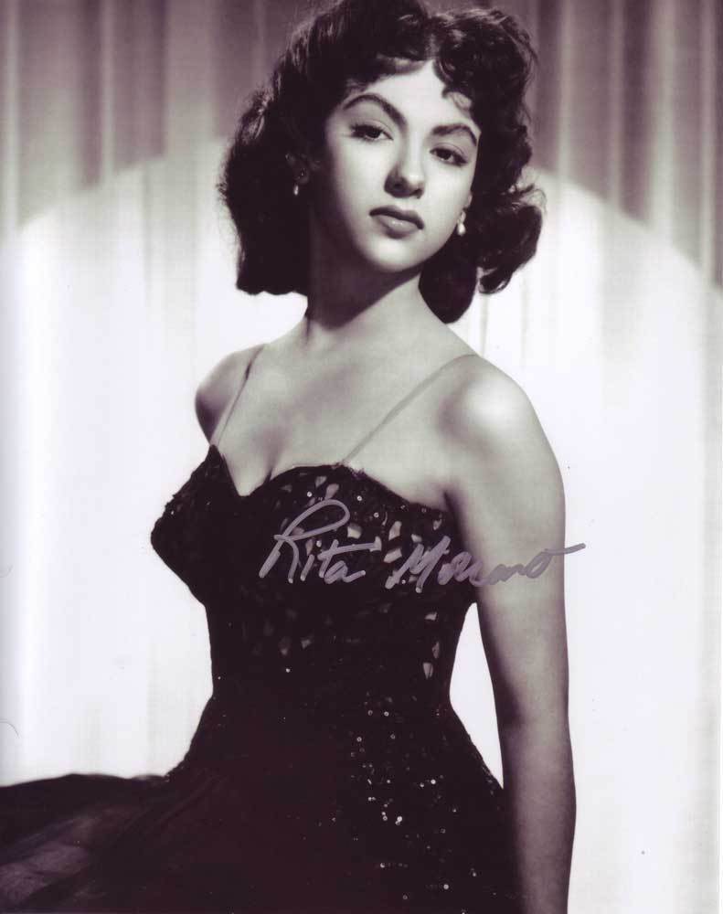 Rita Moreno AUTHENTIC Autographed Photo Poster painting SHA #58319