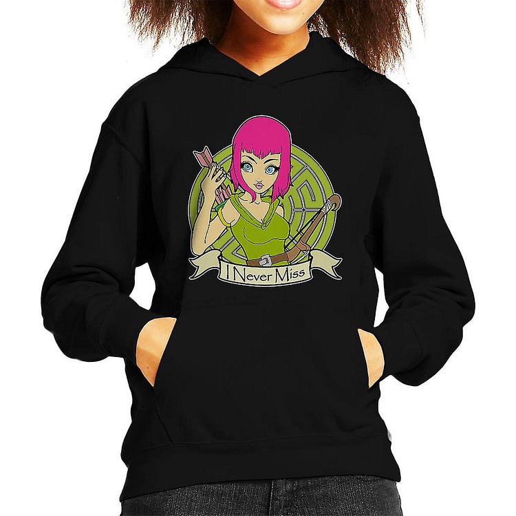 Archer Clash of Clans I Never Miss Kid's Hooded Sweatshirt