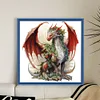 Christmas Pterosaur - 11CT Stamped Cross Stitch - 40*40cm - Dragon Xmas