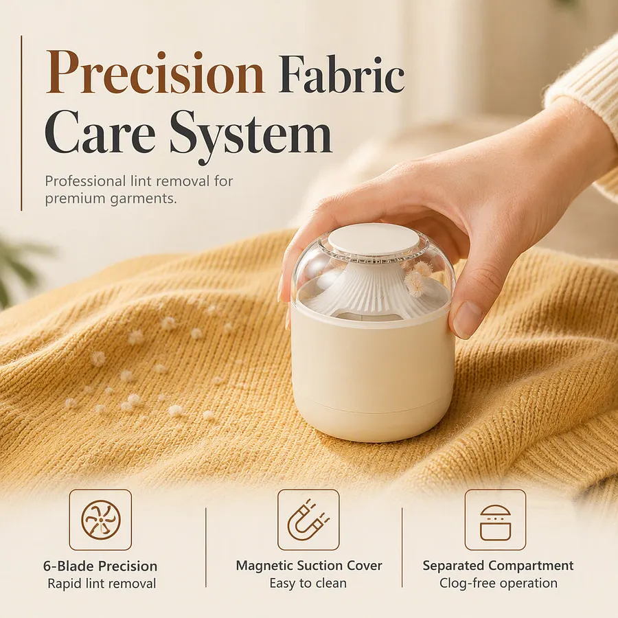 Powerful cutters restore fabric smoothness