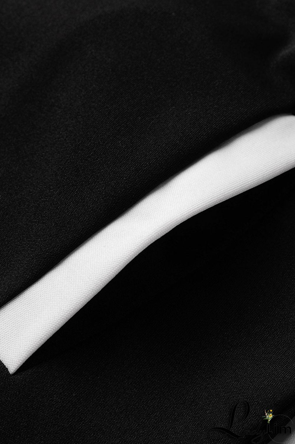 Black Casual Solid Embroidered Split Joint Buckle Straight Dresses