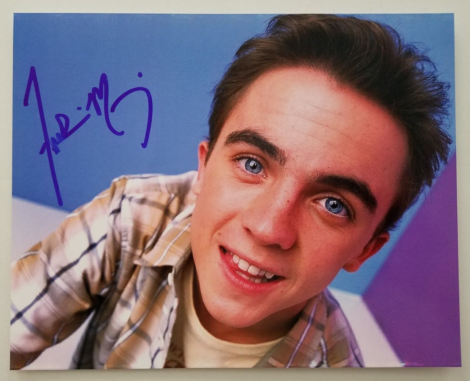 Frankie Muniz Signed 8x10 Photo Poster painting Actor Malcolm In The Middle Agent Cody Banks RAD