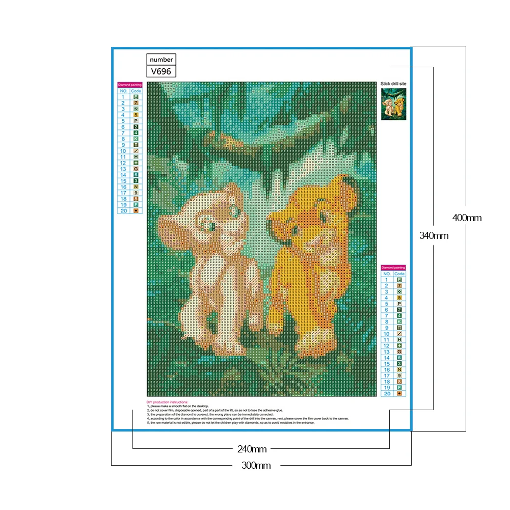 Diamond Painting - Full Round Drill - Tiger(30*40cm)