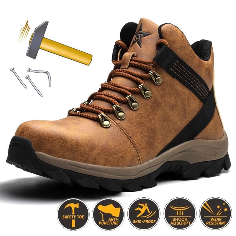 Work Smash-proof Casual Hiking Safety Sports Shoes
