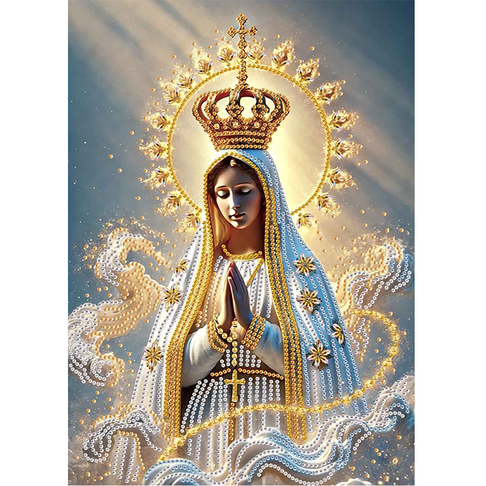 Our Lady 30*40cm(canvas) special shaped drill diamond painting