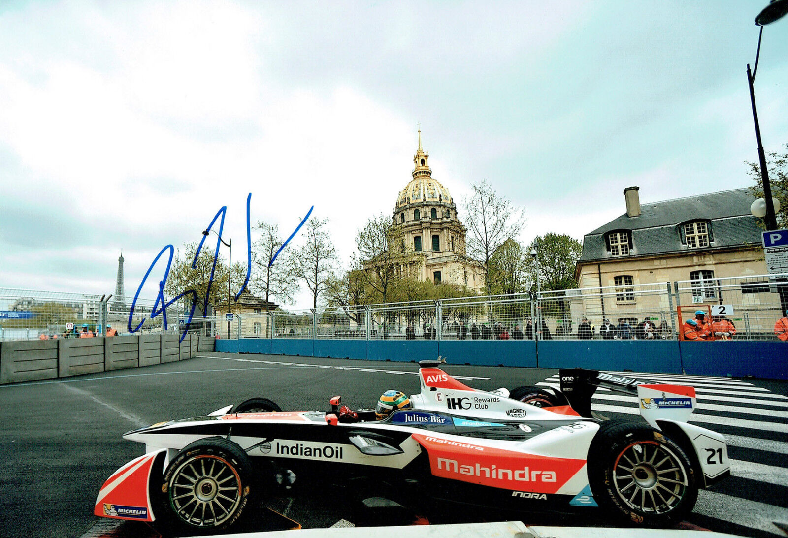 Bruno SENNA SIGNED 12x8 Portrait Photo Poster painting AFTAL COA Autograph Formula E Driver