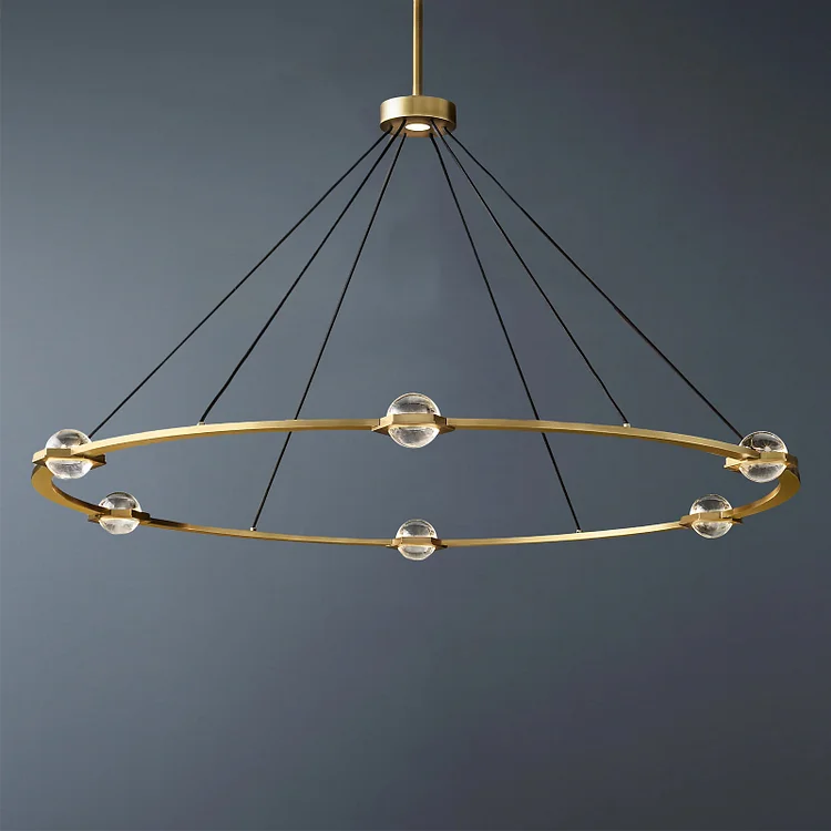Éclatant vintage Sophistication Round Chandelier 60" Vjlight