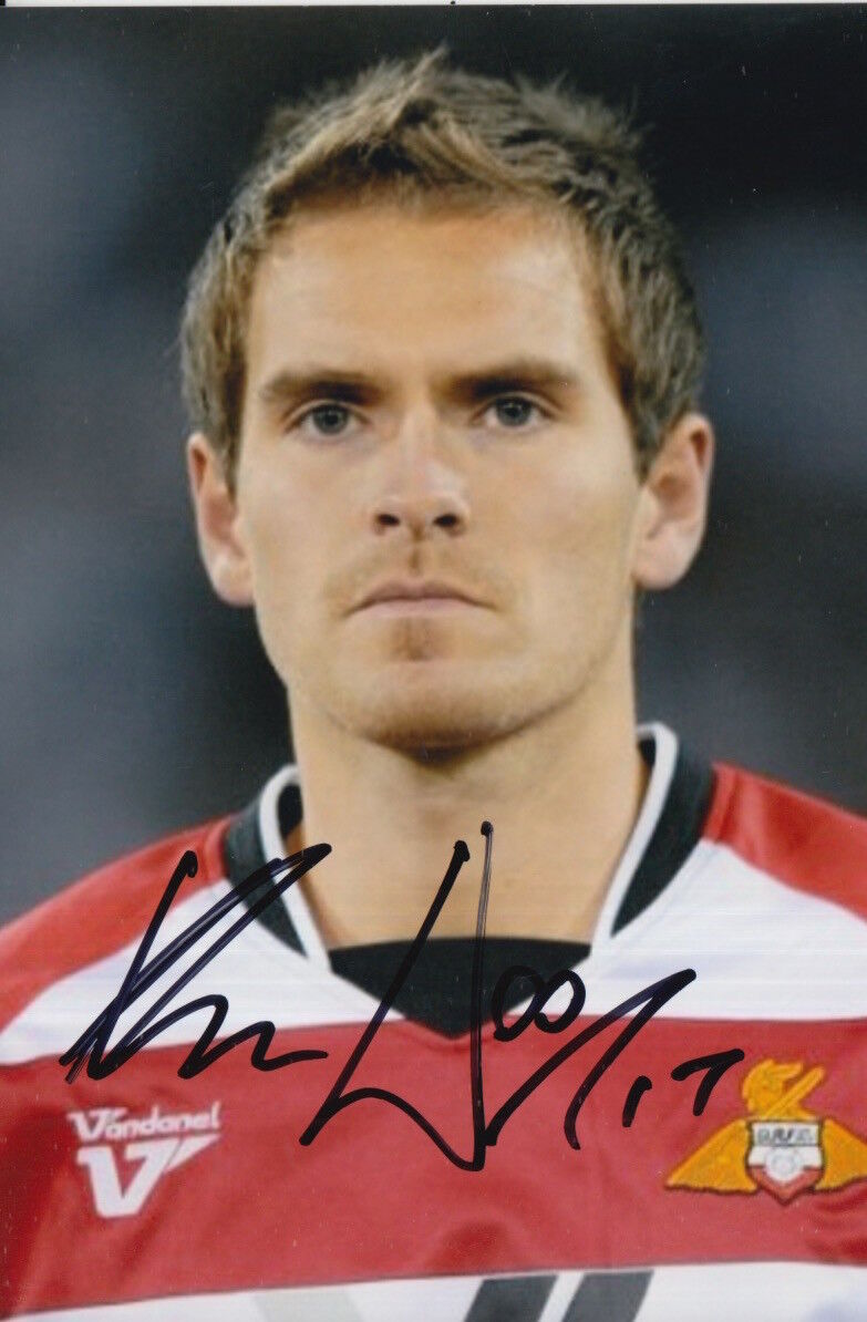 DONCASTER ROVERS HAND SIGNED MARTIN WOODS 6X4 Photo Poster painting 1.