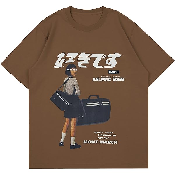 Aelfric Eden Mens Oversized Graphic Tee Summer Unisex Hipster Printed Casual Harajuku Top Tshirt A-blue Small