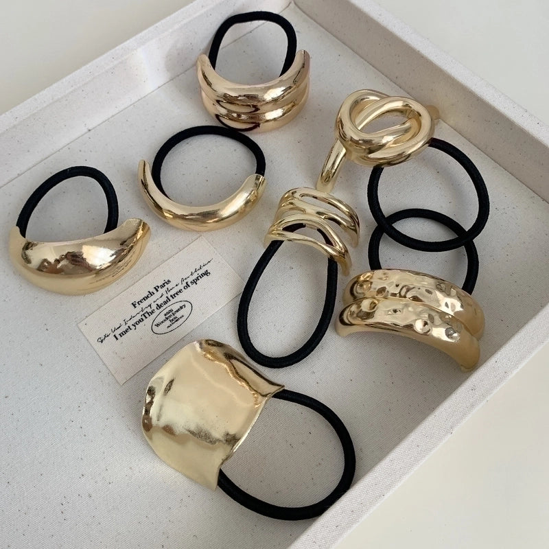 Women’s Korean Style IG Style Geometric Metal Hair Tie