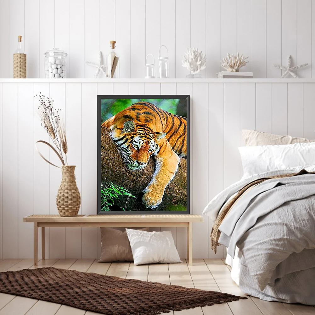 Diamond Painting - Full Round Drill - Tiger(Canvas|30*40cm)