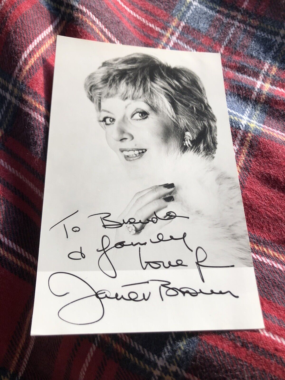 JANET BROWN (ACTRESS/ COMEDIAN) VINTAGE SIGNED Photo Poster painting