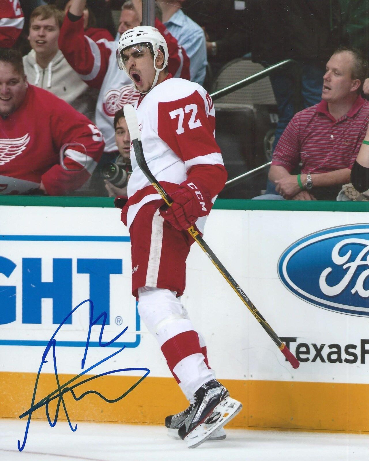 Andreas Athanasiou Signed 8x10 Photo Poster painting Detroit Red Wings Autographed COA