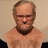 Halloween Costume Old Man Realistic Silicone Costume Mask For Adults