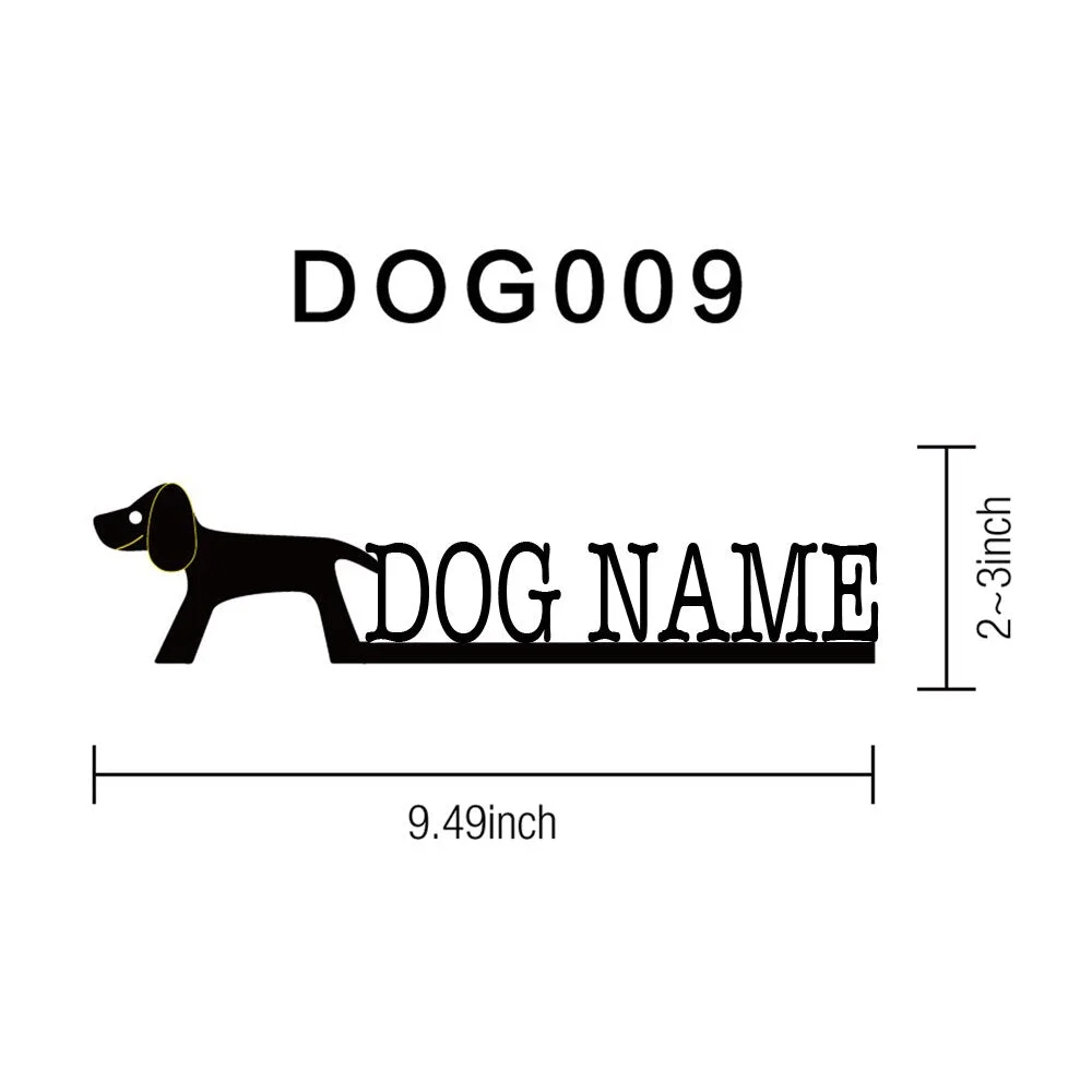 Customizable Dog Wood Names Figurines Home Decor Personalized Puppy Carved Ornament For Home Decoration Modern