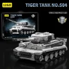 1/28 12GO building block 97012 German World War II Tiger tank assembled model
