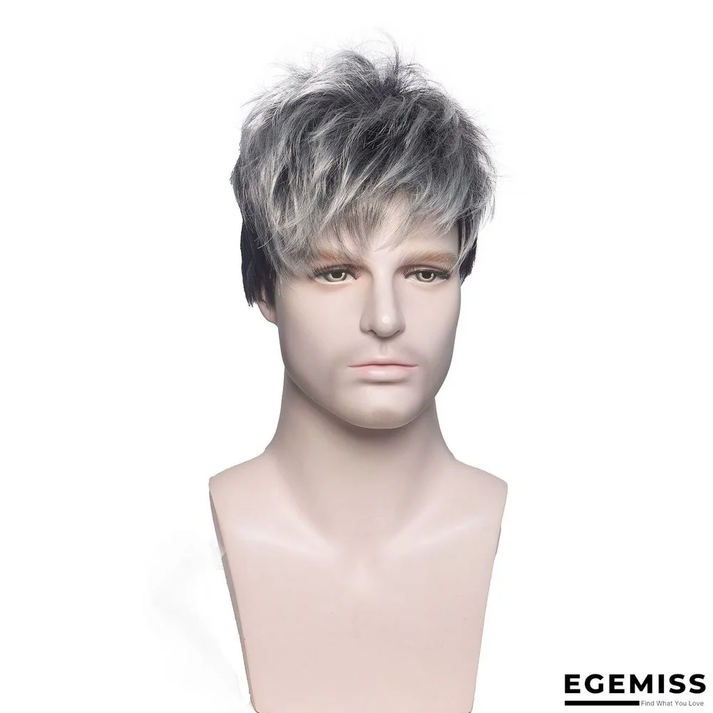 Chemical Fiber Wig European and American Men's Wig Headgear | EGEMISS