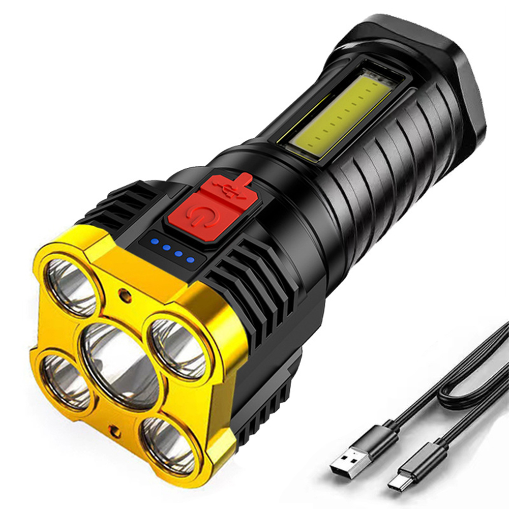 

Strong USB Rechargeable Flashlight 500LM COB Outdoor Camping Fishing Light, 501 Original