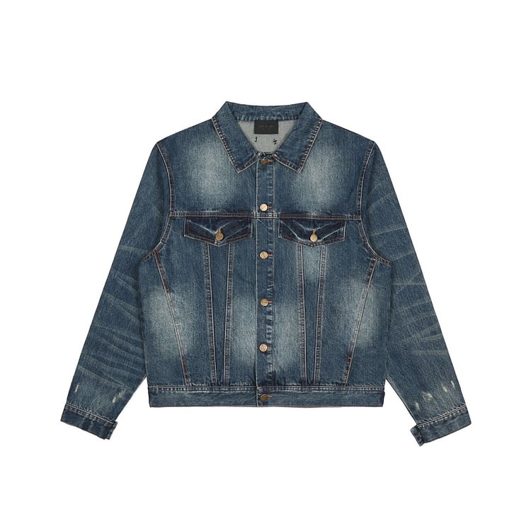 Fog Essentials Coats Autumn and Winter Fog Season 7 Heavy Industry Washed Denim Jacket Men and Women Same Style