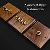 Home Improvement Wood Hotel Retro Switch Waterproof Panel 8.6cm Household Brown Switch Socket 
