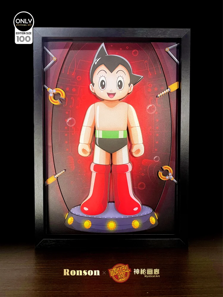 Mystical Art Studios-Mechanical Detachable 3D Decorative Paint of Atom - Astro Boy Decorative Painting Scene-