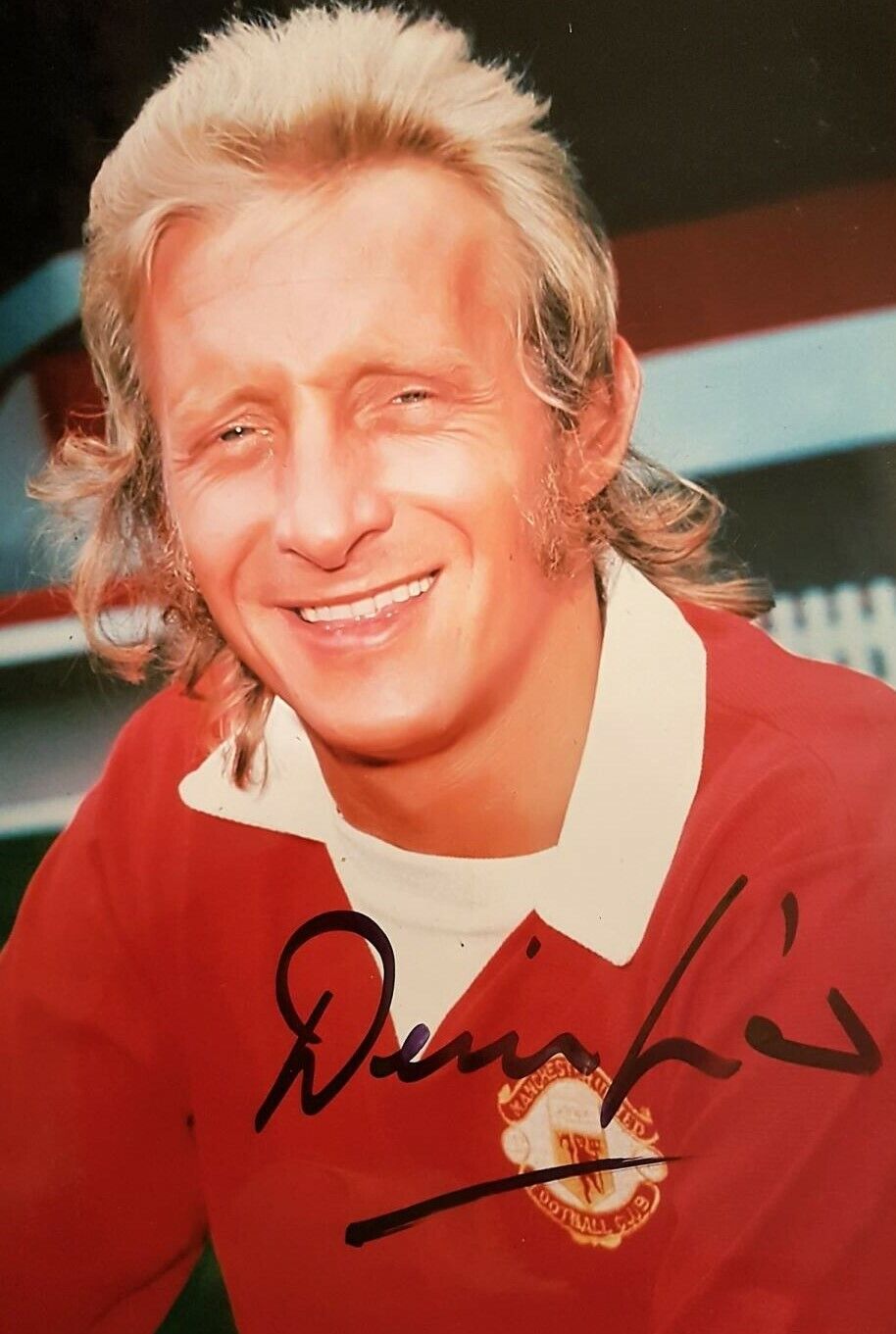 DENIS LAW (THE KING) Signed Photo Poster paintinggraph - Manchester United & Scotland - preprint