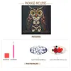 Framed Owl - DIY Button Art Painting Kit for Creativity DIY Pearl Dot Crafts for Gift Home Wall Decor 30*30CM