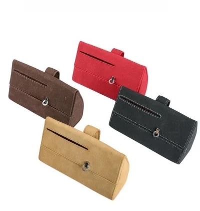 Car Suede Leather Glasses Case