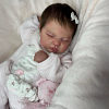 20" Silicone Vinyl Body Reborn Girl Doll Named Rosia with Brown Hair - RBBI-Myrebornbabydoll&reg; Myrebornbabydoll&reg;