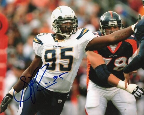 *SHAUN PHILLIPS*SIGNED*AUTOGRAPHED*Photo Poster painting*SAN DIEGO*CHARGERS*FOOTBALL*COA*8x10