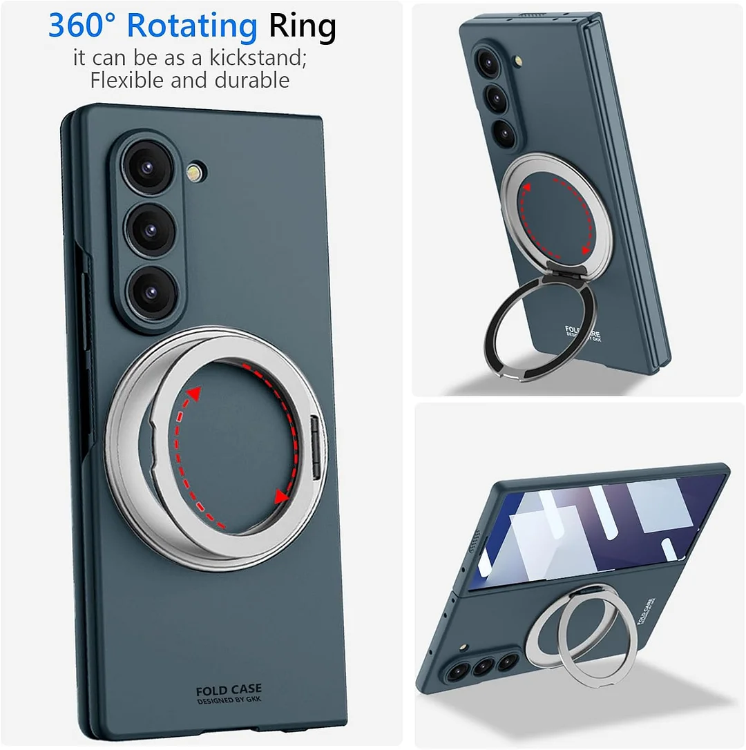 Compatible with Samsung ZFold7/6 mobile phone case 5/4 external 360 rotating bracket magnetic wireless charging ultra-thin protective cover