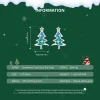  925 Sterling Silver Christmas Tree Stud Earrings