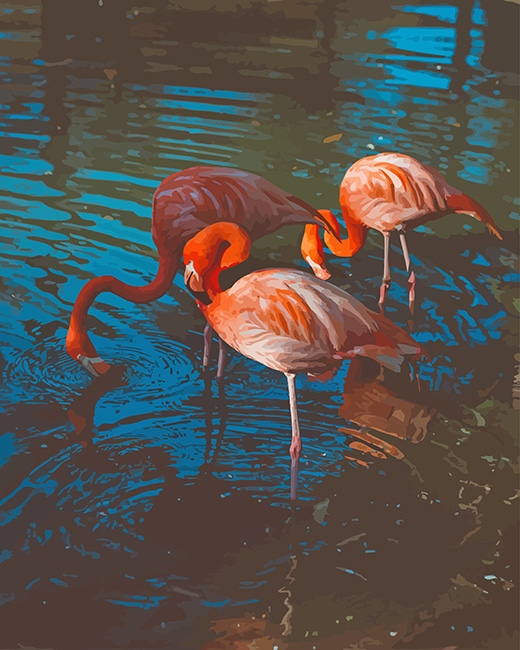 

Flamingo Birds – Paint By Numbers - 40*50CM, 501 Original