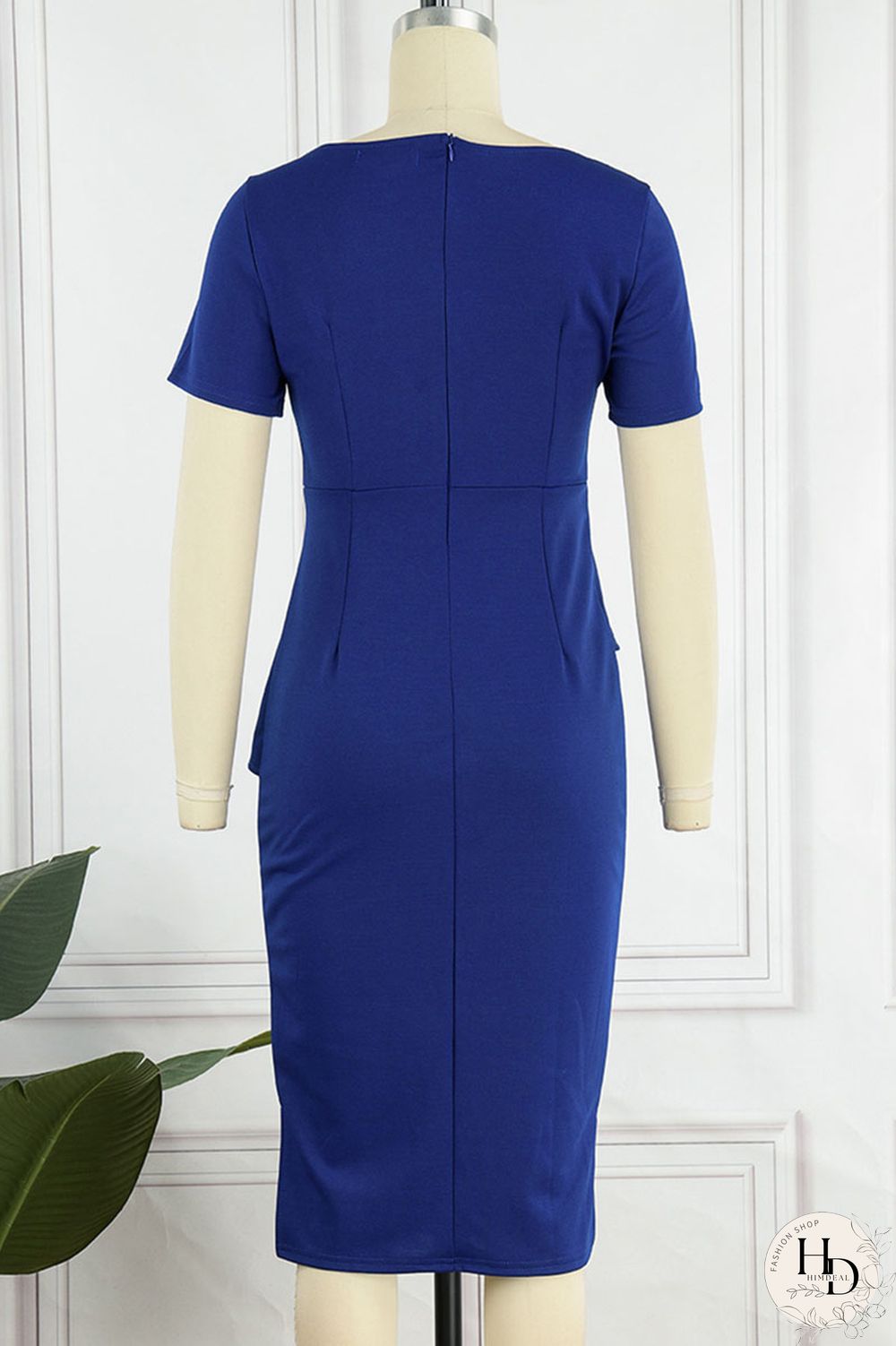 White Elegant Solid Patchwork Oblique Collar One Step Skirt Dresses