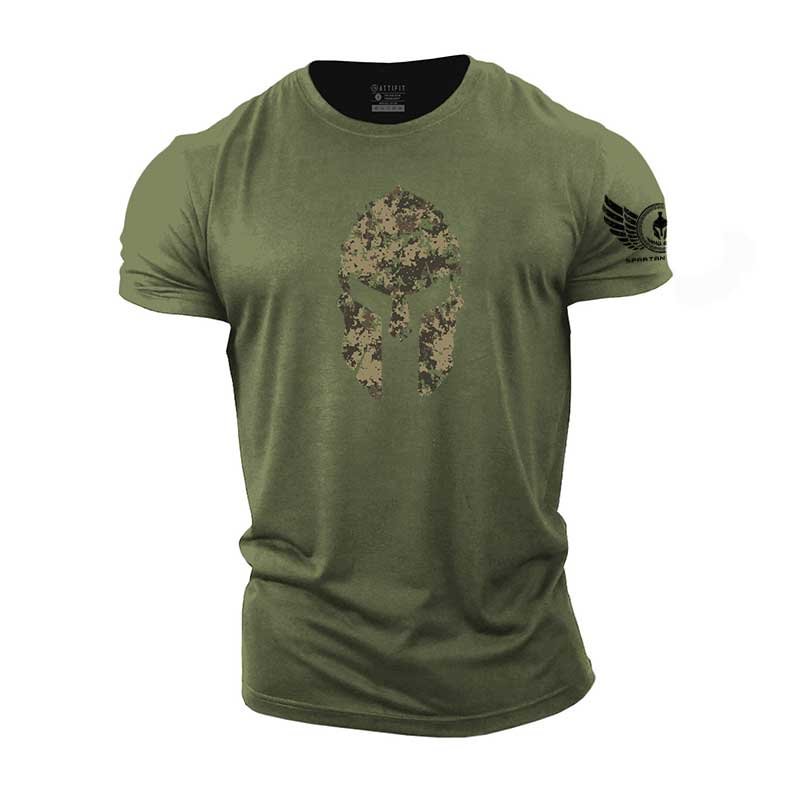 Cotton Retro Sparta Pattern Shirt tacday
