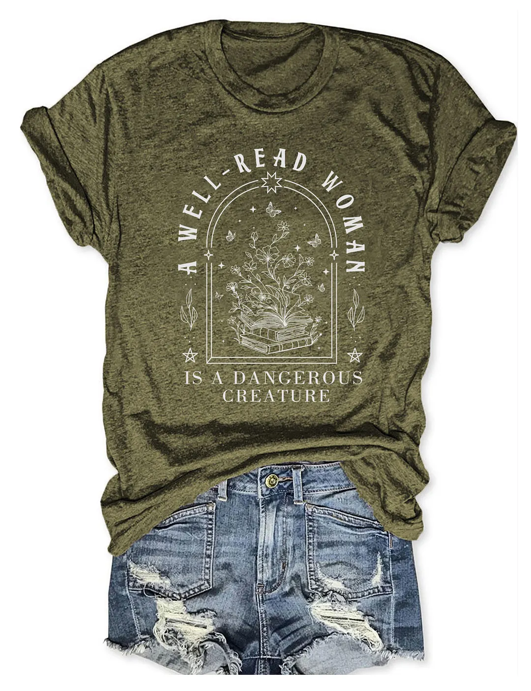 A Well Read Woman Is A Dangerous Creature T-shirt