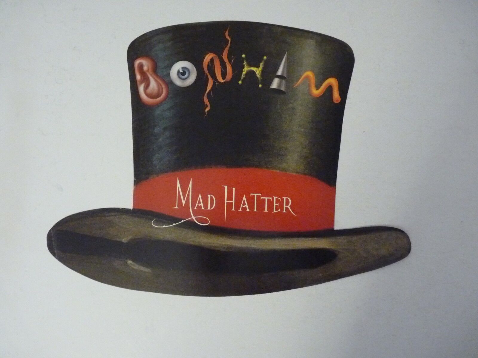 Jason Bonham Mad Hatter 1992 LP Record Photo Poster painting Flat 13x10 Poster 'Hat Shaped'