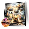 Diamond Painting-DIY Full Round Drill Faith Hope Love(40*40CM)