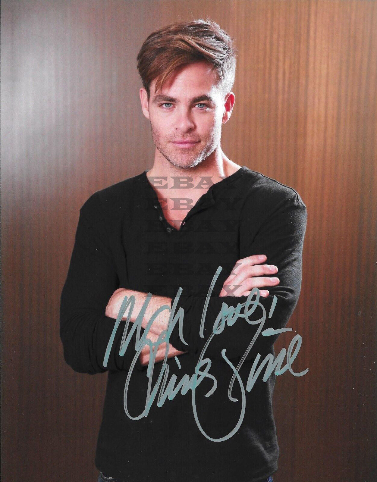 Chris Pine Autographed Signed 8x10 Photo Poster painting Reprint