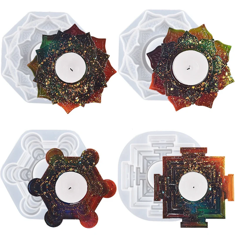 Multi-layer Irregular Shape Candle Holder Mold