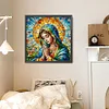 Diamond Painting-DIY Full Round Drill Stained Glass Art Madonna