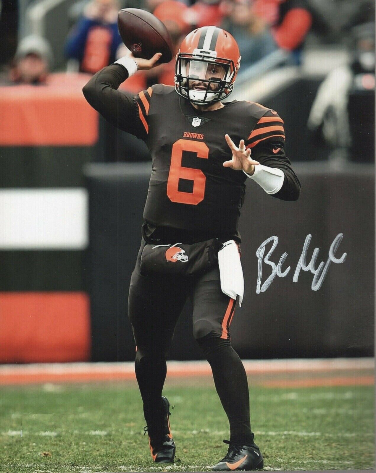 Baker Mayfield Autographed Signed 8x10 Photo Poster painting ( Browns ) REPRINT