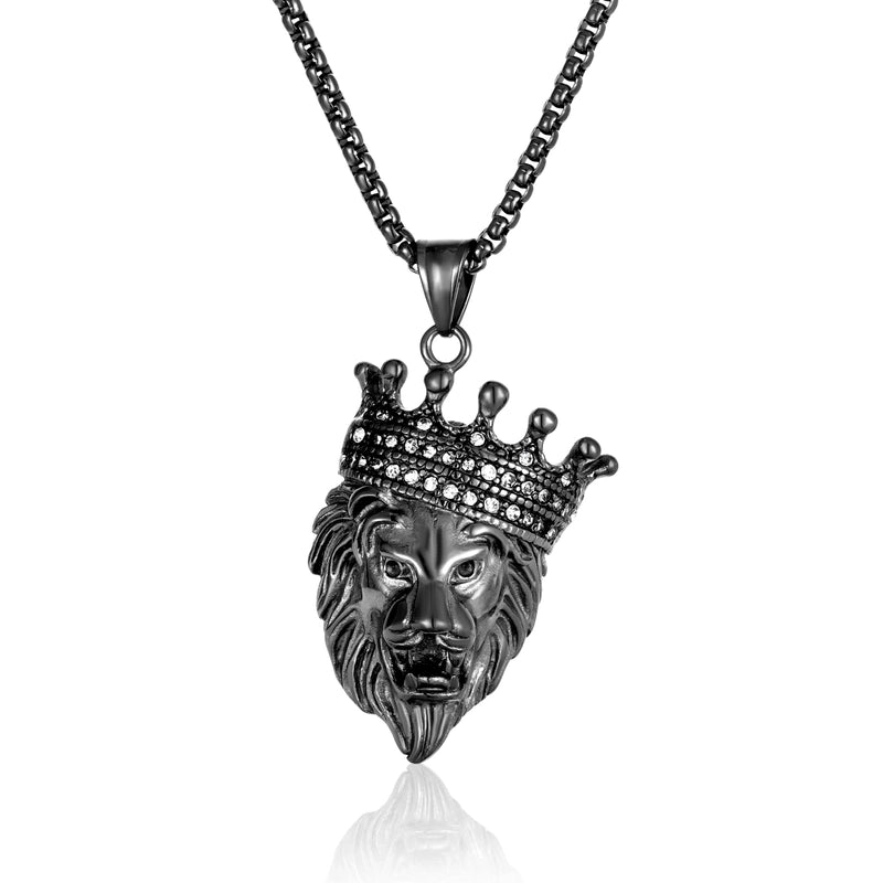 Jewelry Basic Modern Style Classic Style Lion 304 Stainless Steel Pendant Necklace