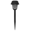 Solar-powered Solar Dual-Mode Garden Zapper IPX4 Waterproof Outdoor Garden Insect Killer Lamp Mosquito Repellent Zappers for Moths Gnats Flies Small Flying Insect Gnat
