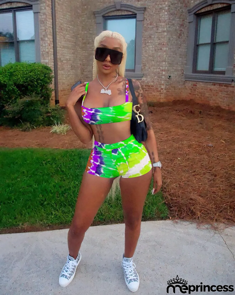 Sexy Printed Cami Top And Shorts 2 Piece Sets