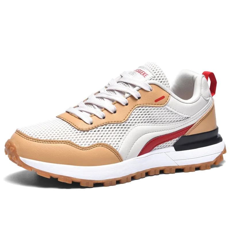Trendy Golfing Shoes Men Breathable Golfer Grass Sneakers Non-Slip Male Golf Sneakers Lace Up Outdoor Sport Trainers Men