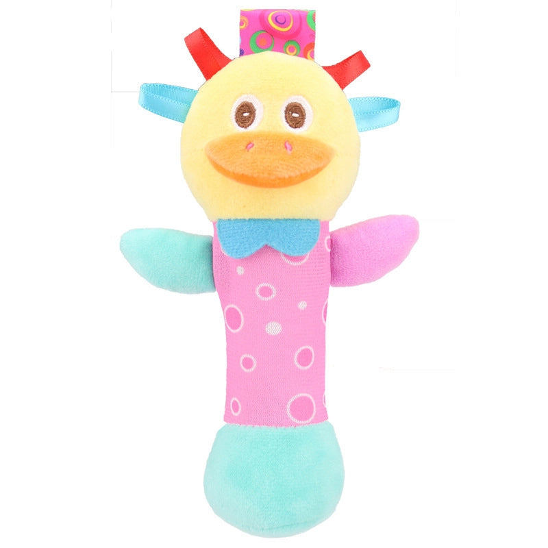 Newborn Baby Hand Stick Cartoon Animal Hand Stick With Rattle BB Stick